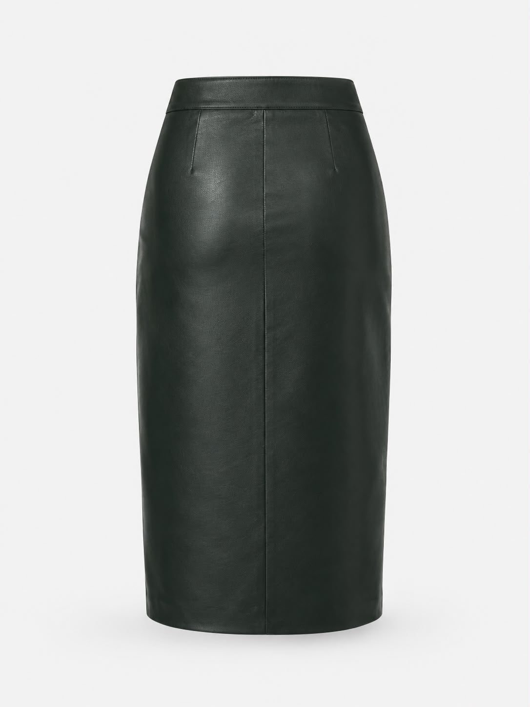 Structured Leather Pencil Skirt – back