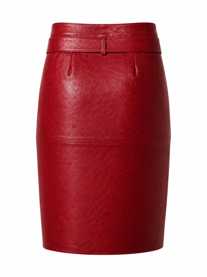 The Wrap Midi Skirt – belt detail