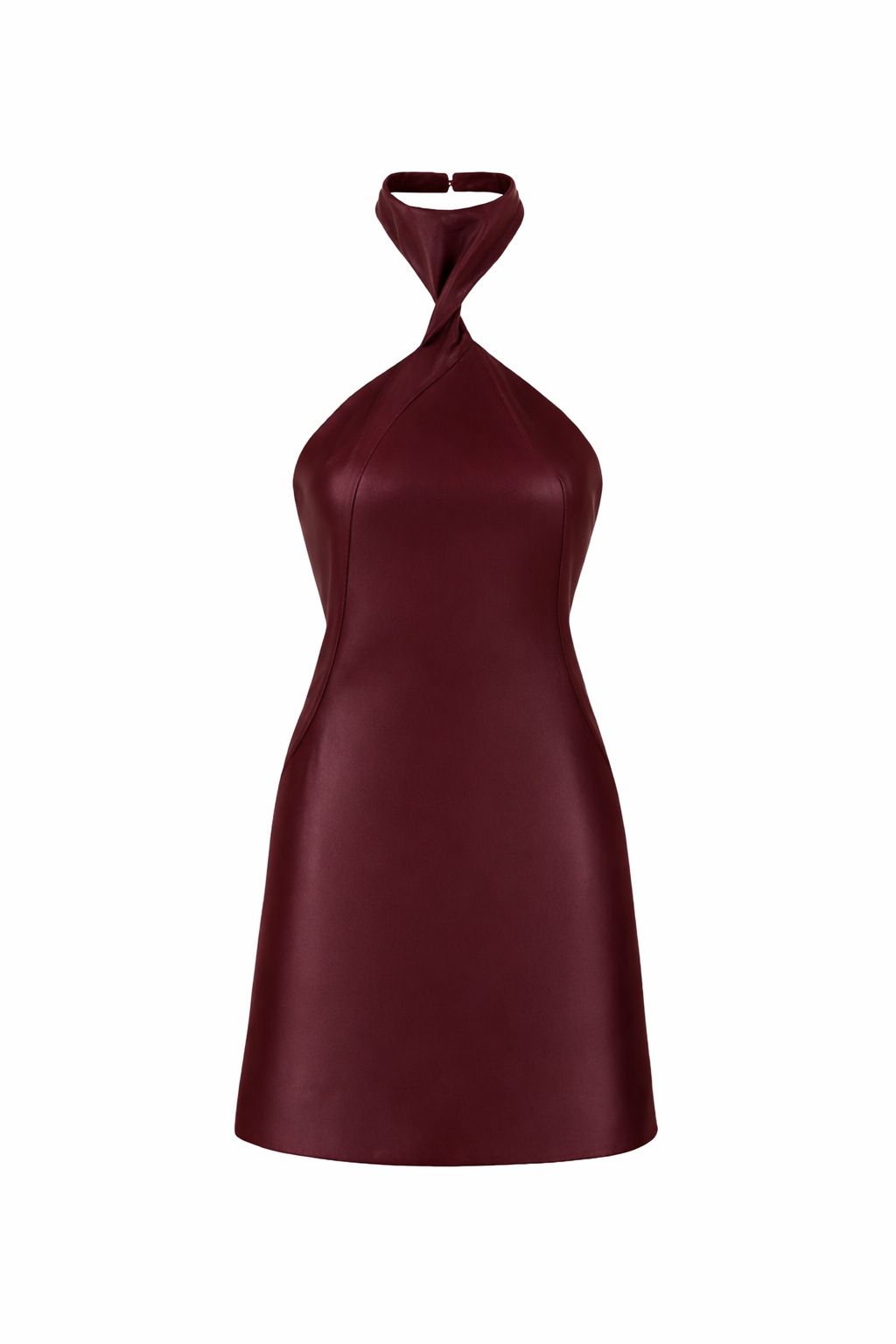 GIA Leather Halter Dress