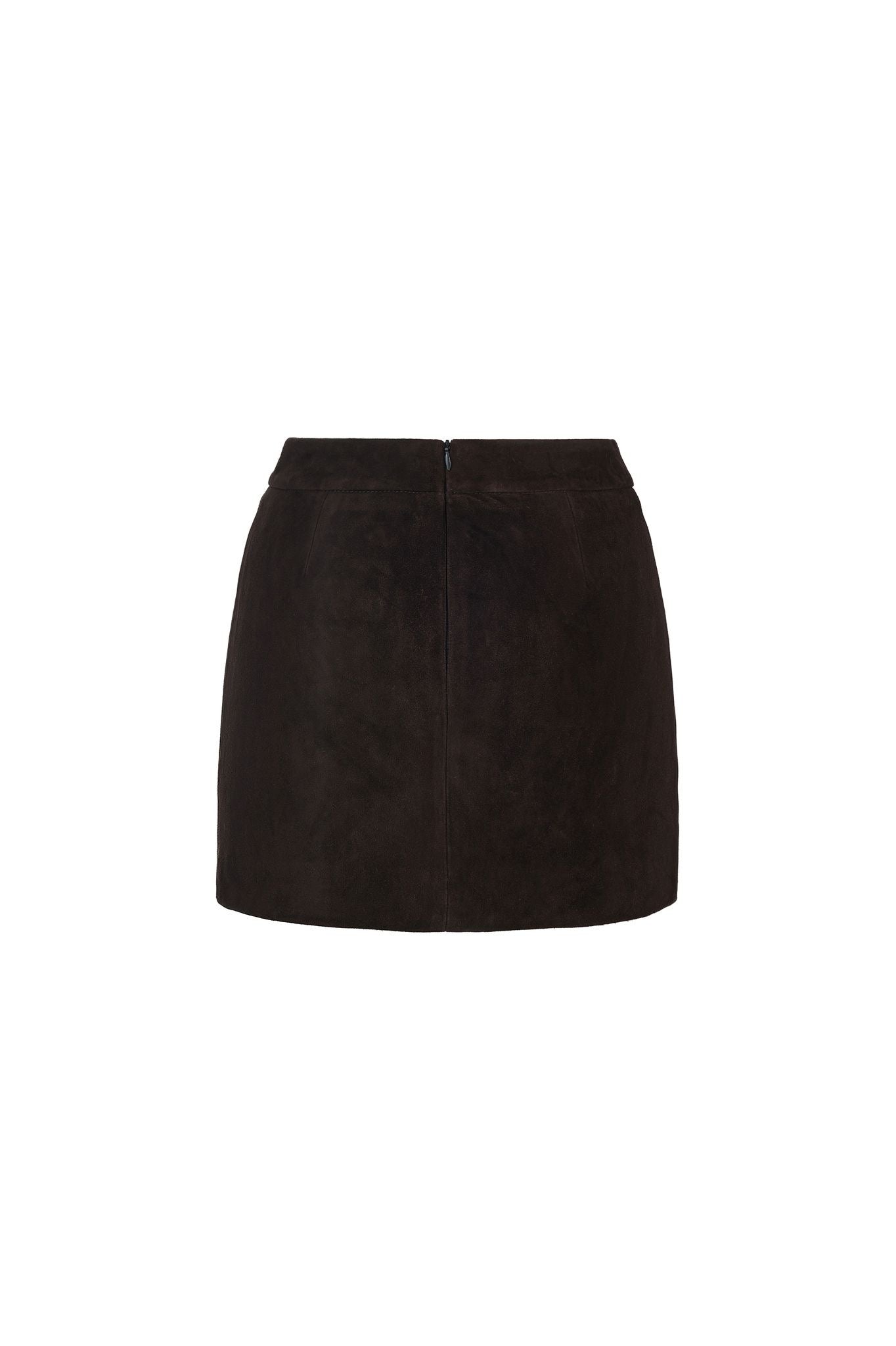 TAN Suede Mini Skirt