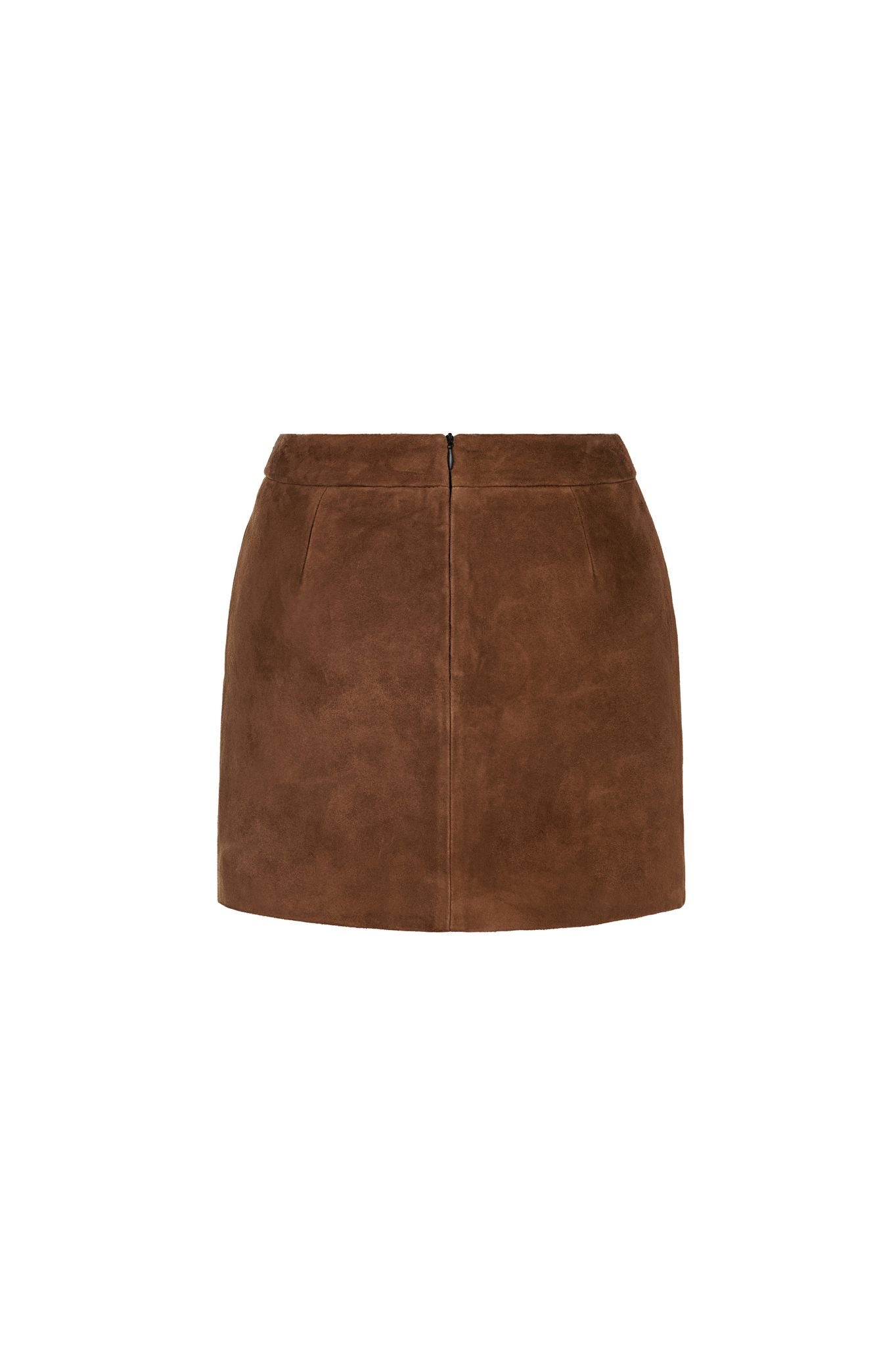 TAN Suede Mini Skirt