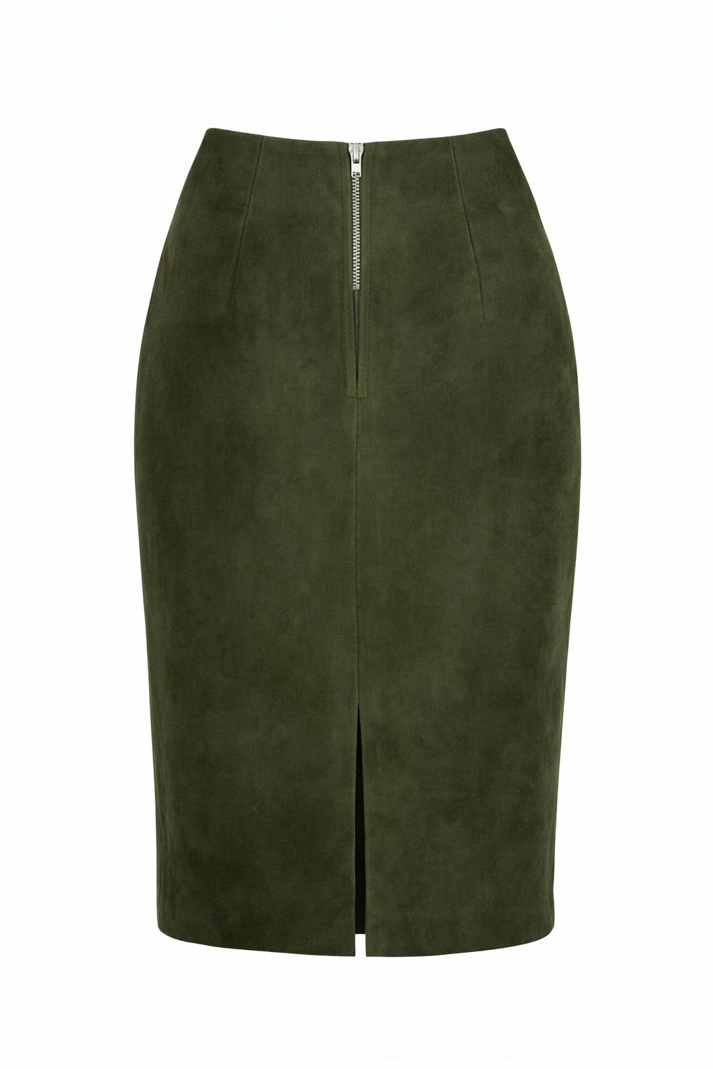 Suede Pencil Skirt