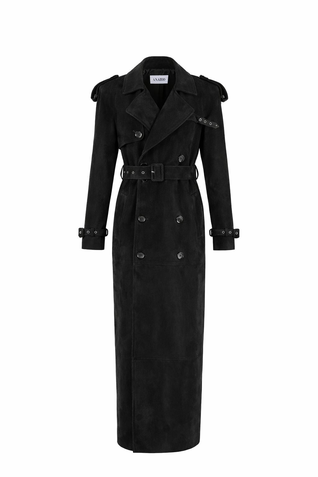 CINDY Suede Long Trench