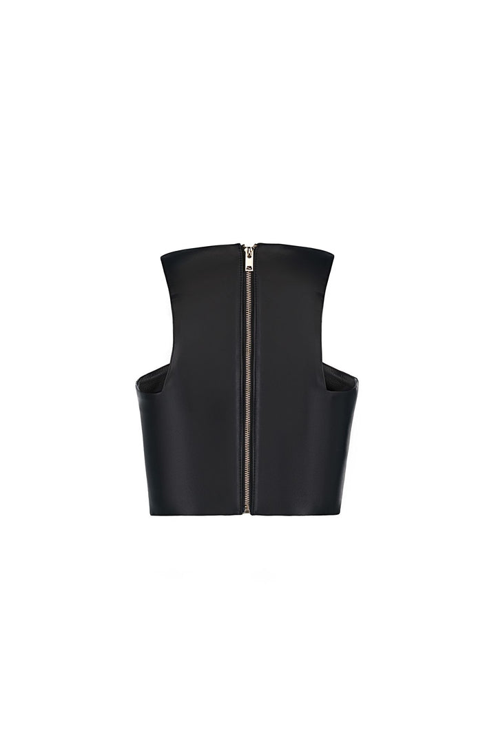 OBSIDIAN Leather Top