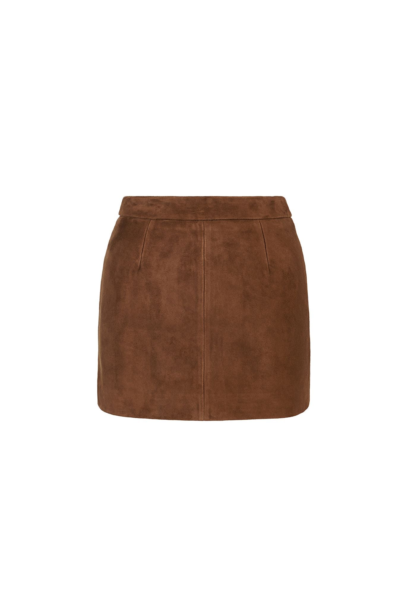 TAN Suede Mini Skirt