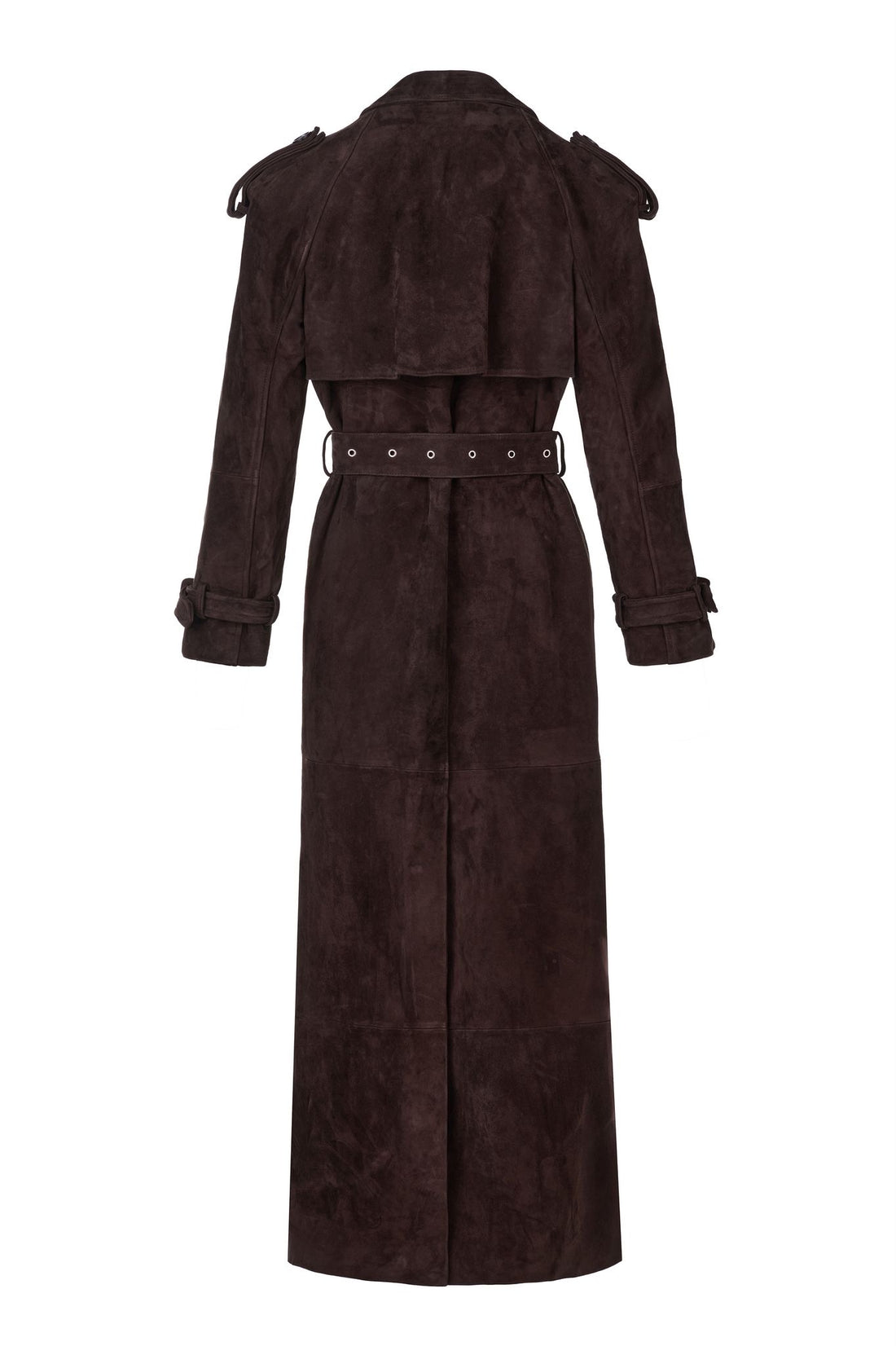 NAIA Suede Leather Trench