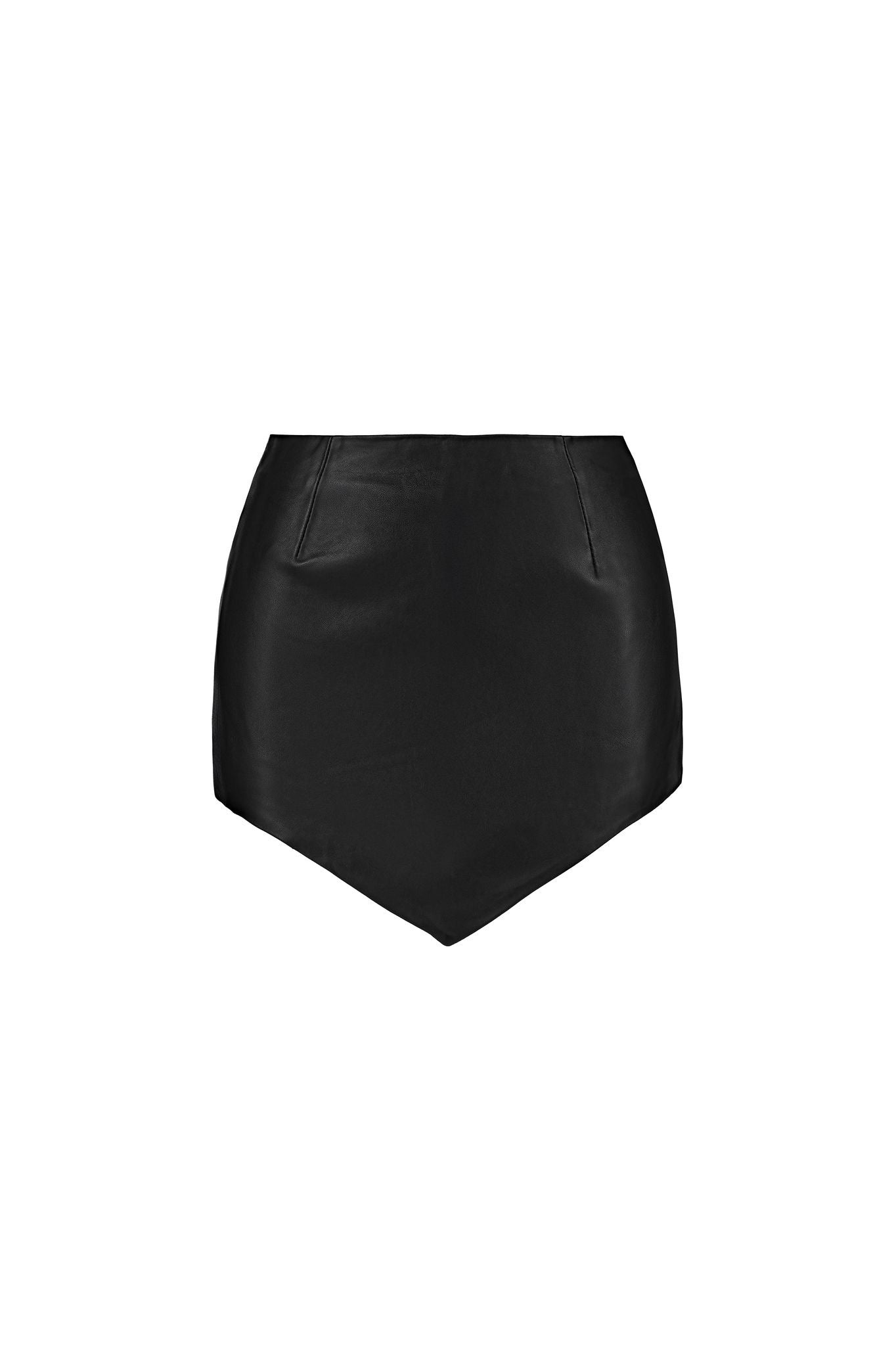 KARA Mini Leather Skirt