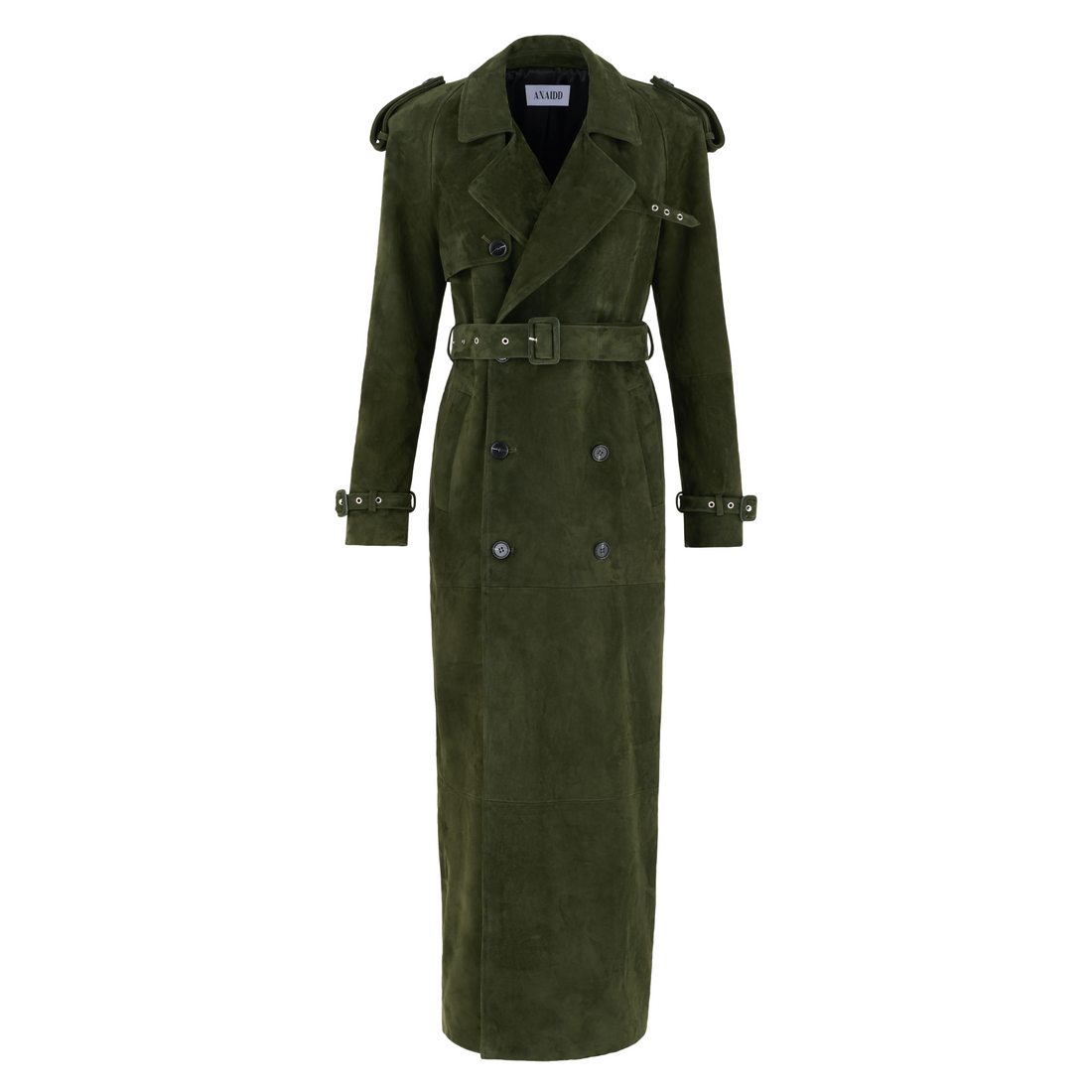 CINDY Suede Long Trench