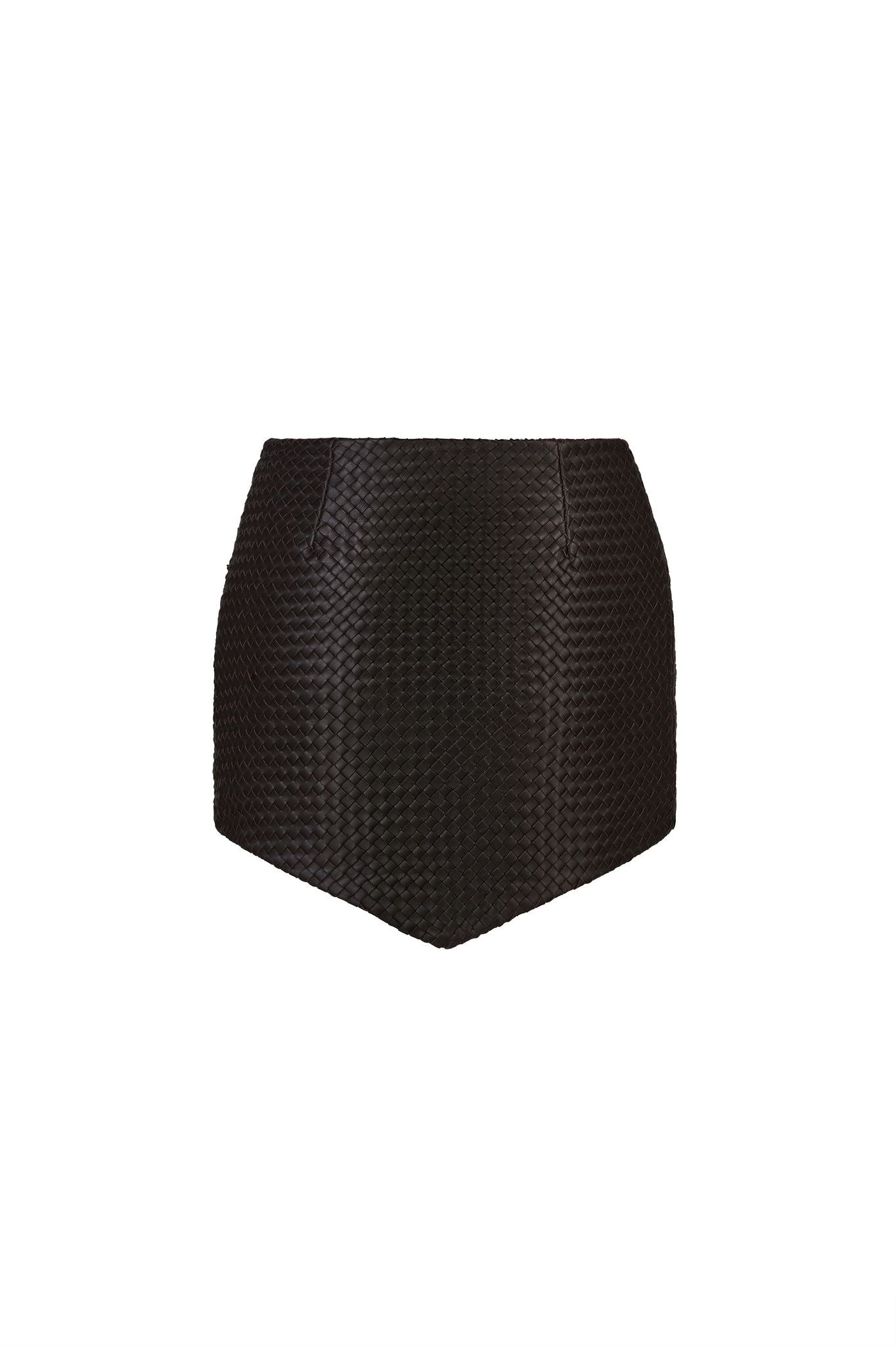 SIA Leather Mini Skirt