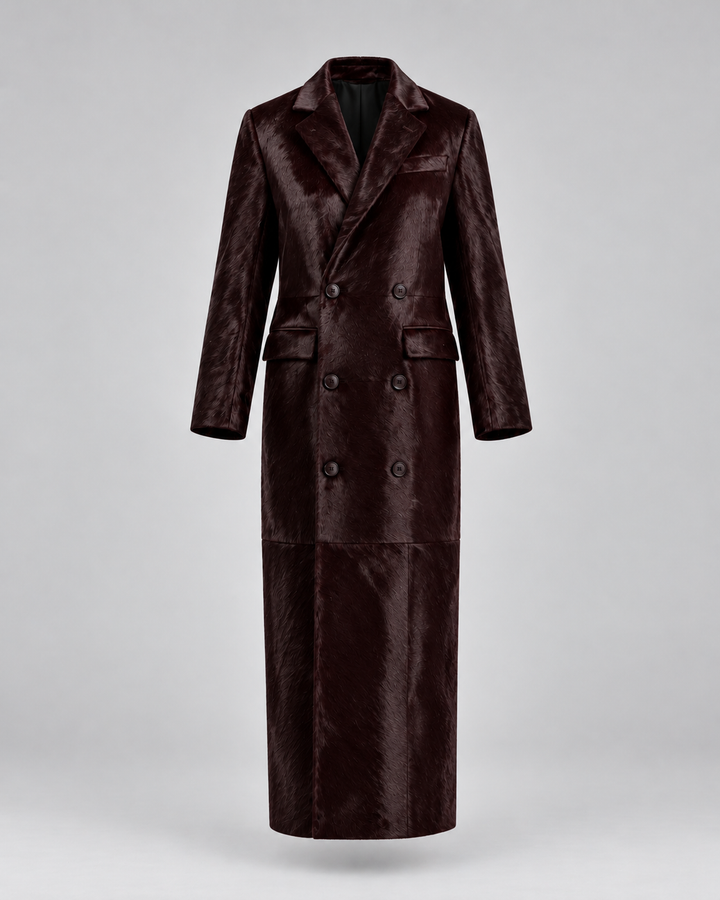 Chantal calf hair coat