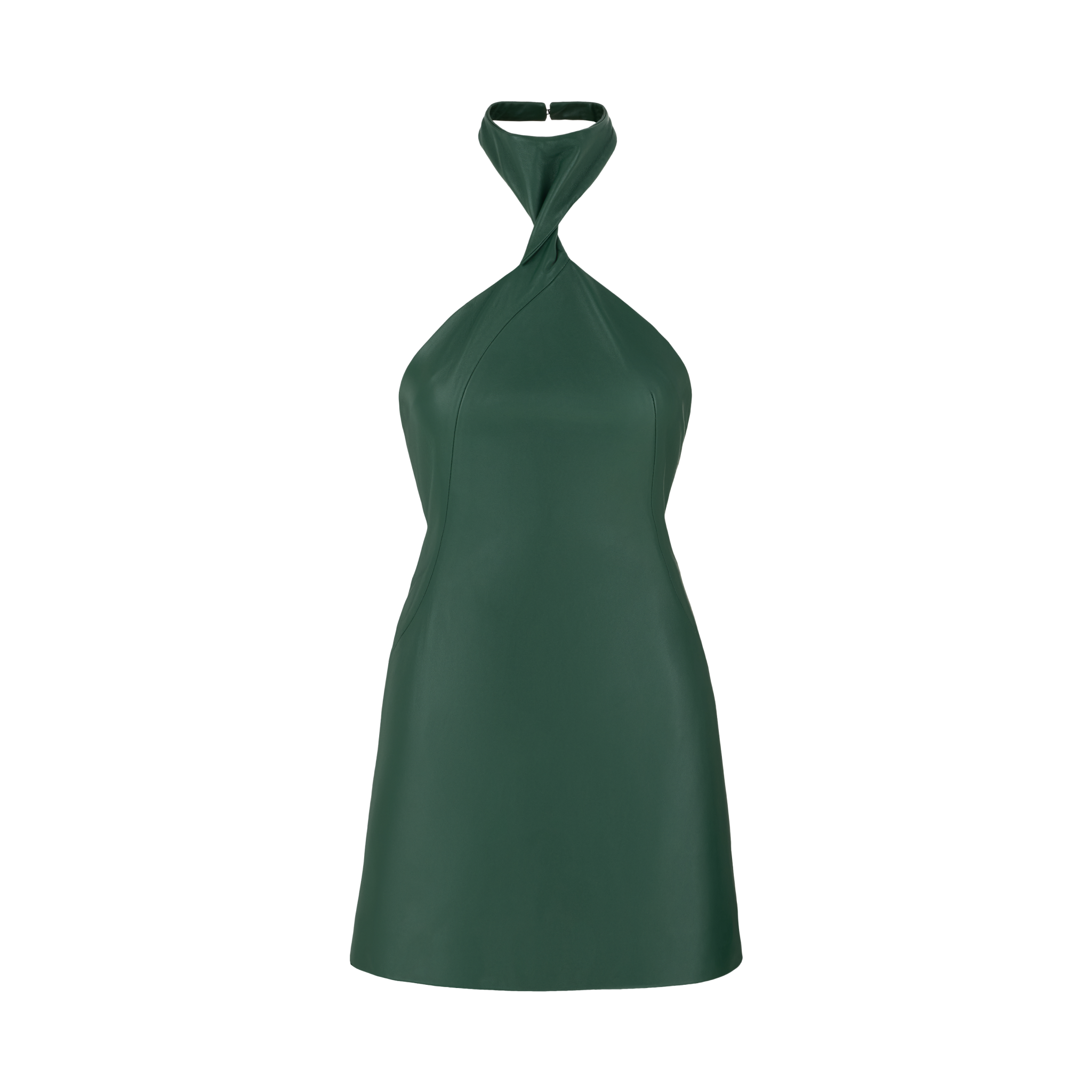 GIA Leather Halter Dress