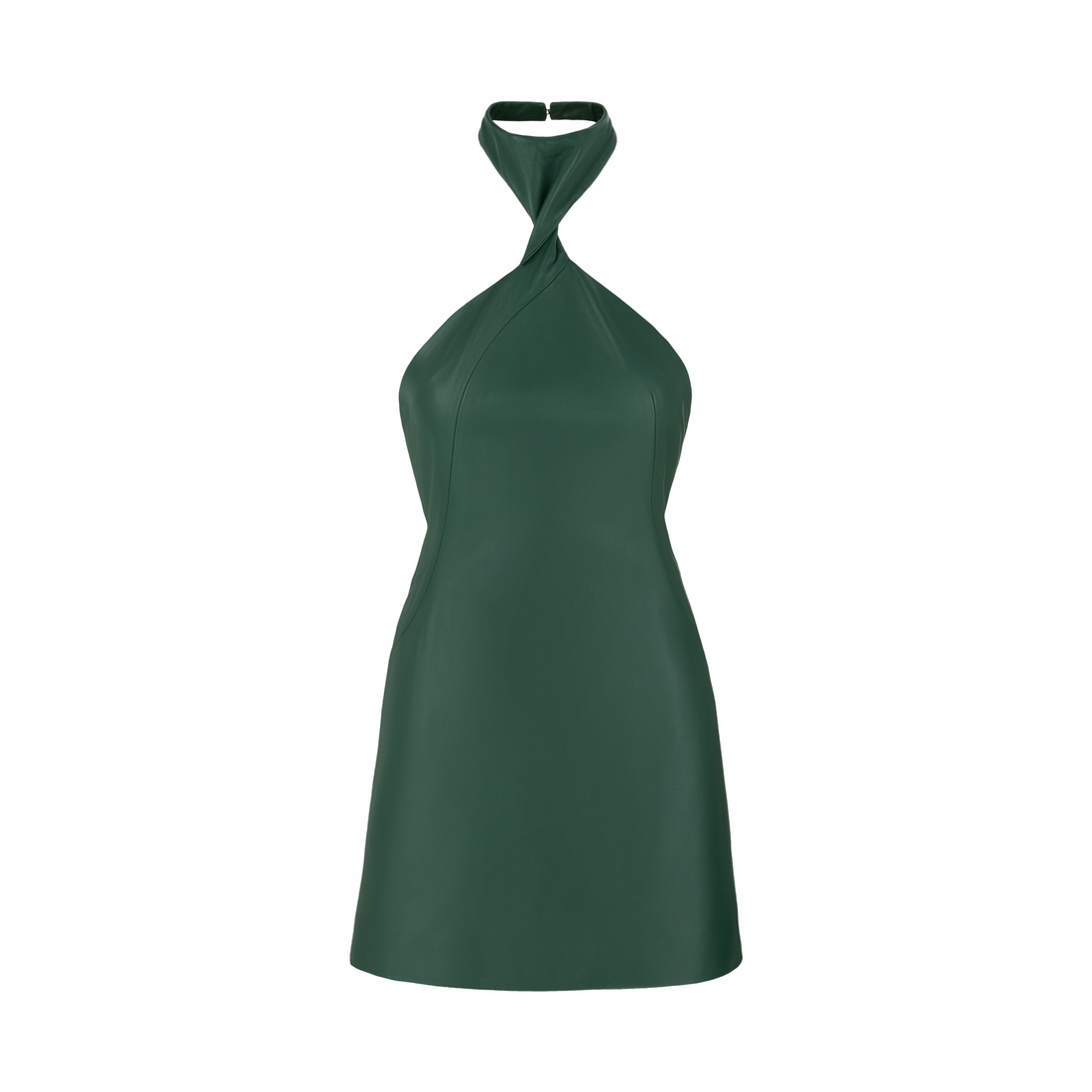 GIA Leather Halter Dress