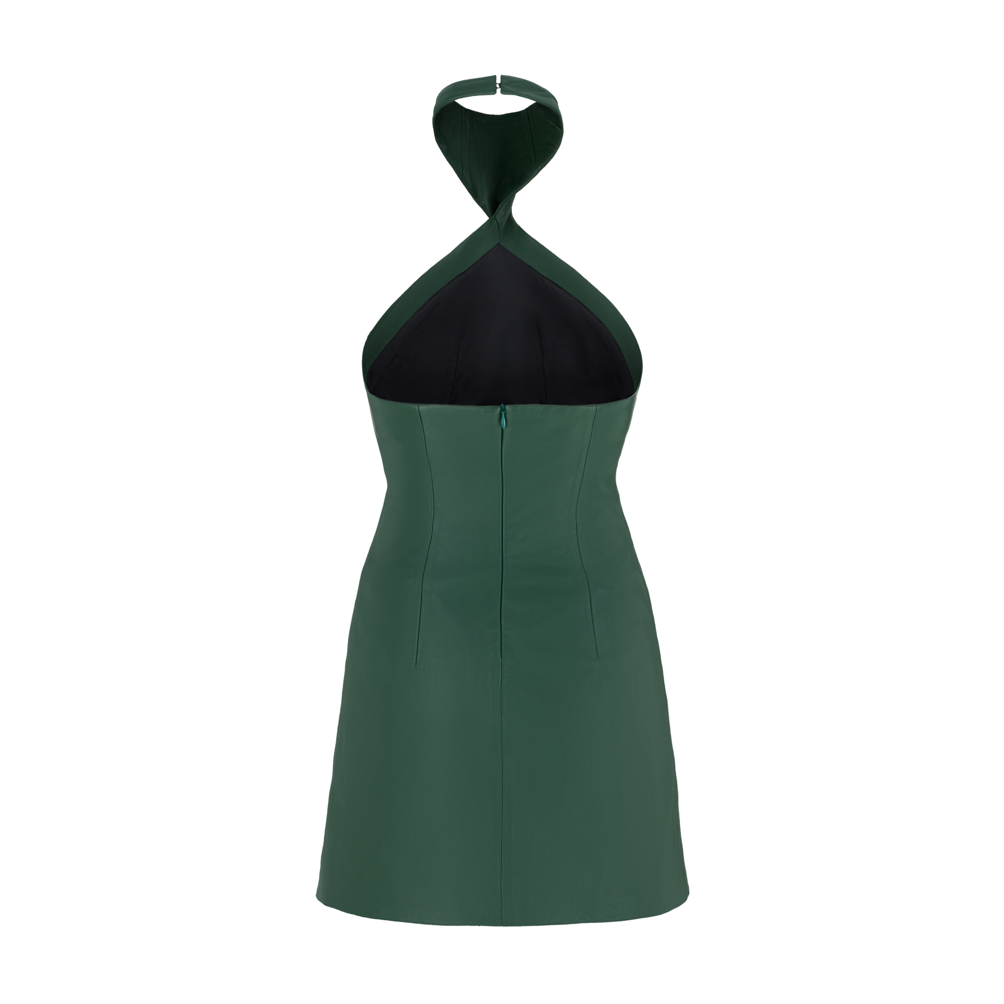 GIA Leather Halter Dress