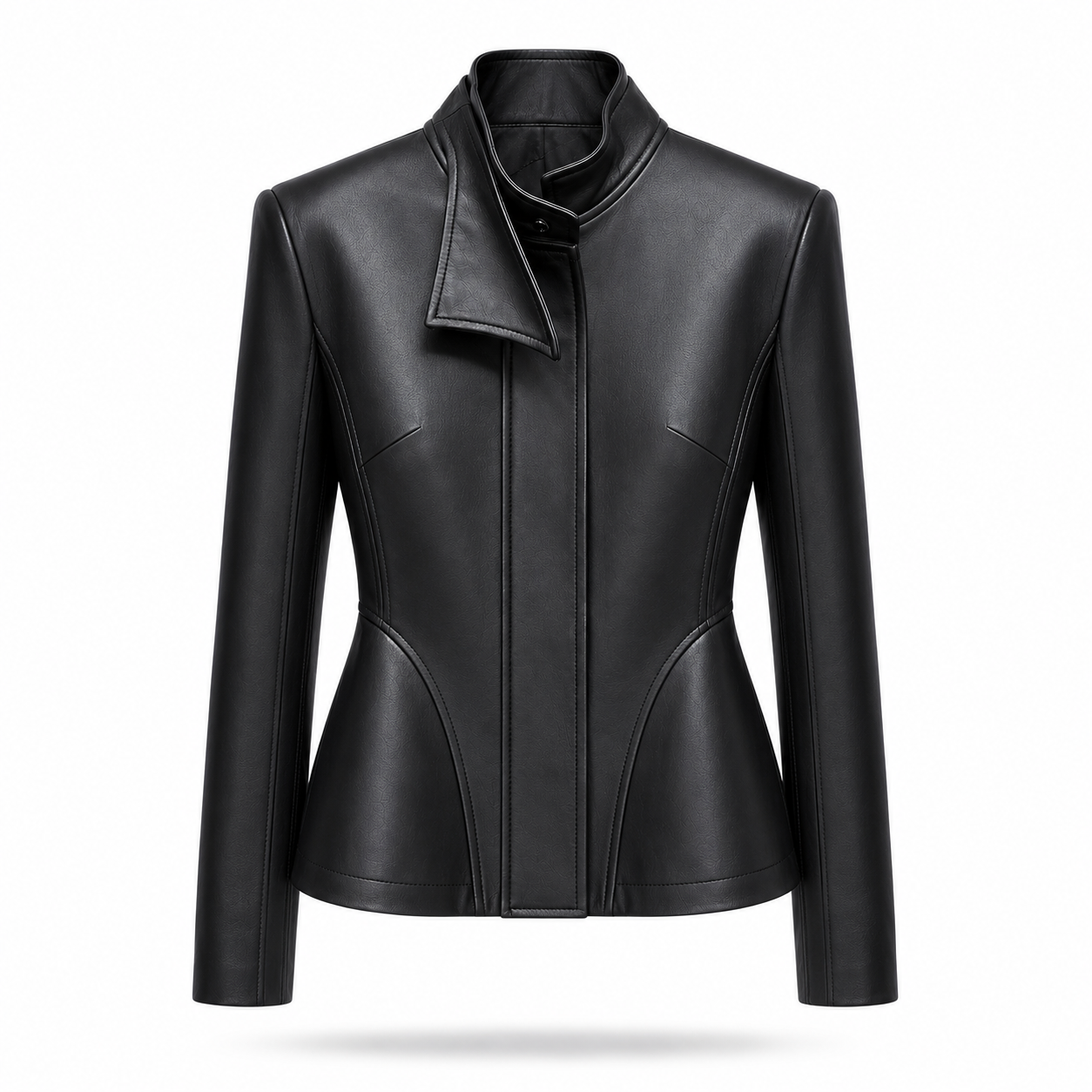 LUNA Sculpted Leather Jacket