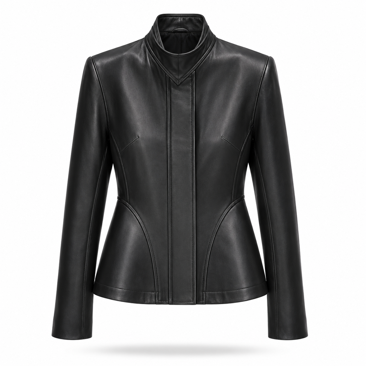 LUNA Sculpted Leather Jacket