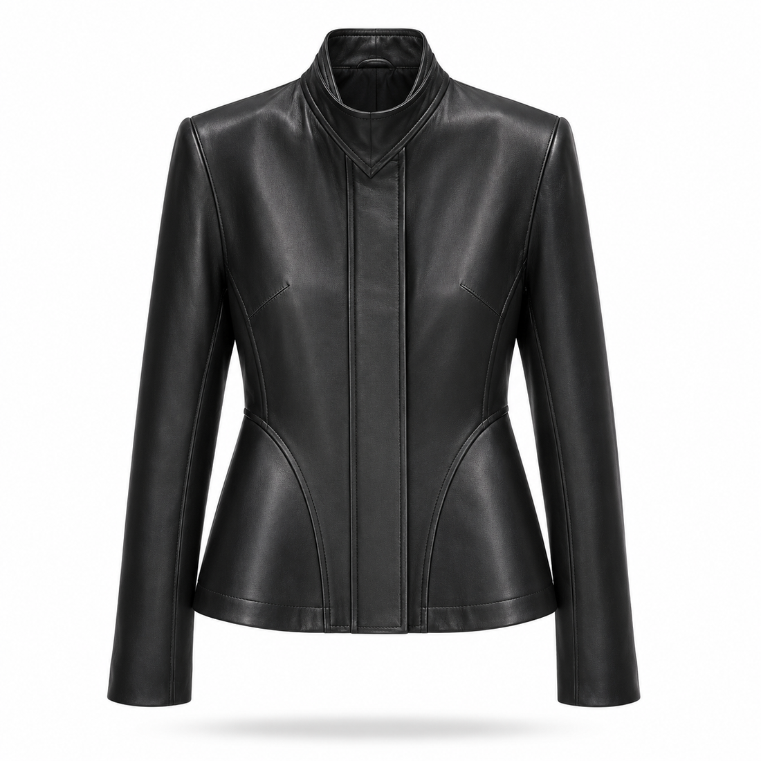 LUNA Sculpted Leather Jacket