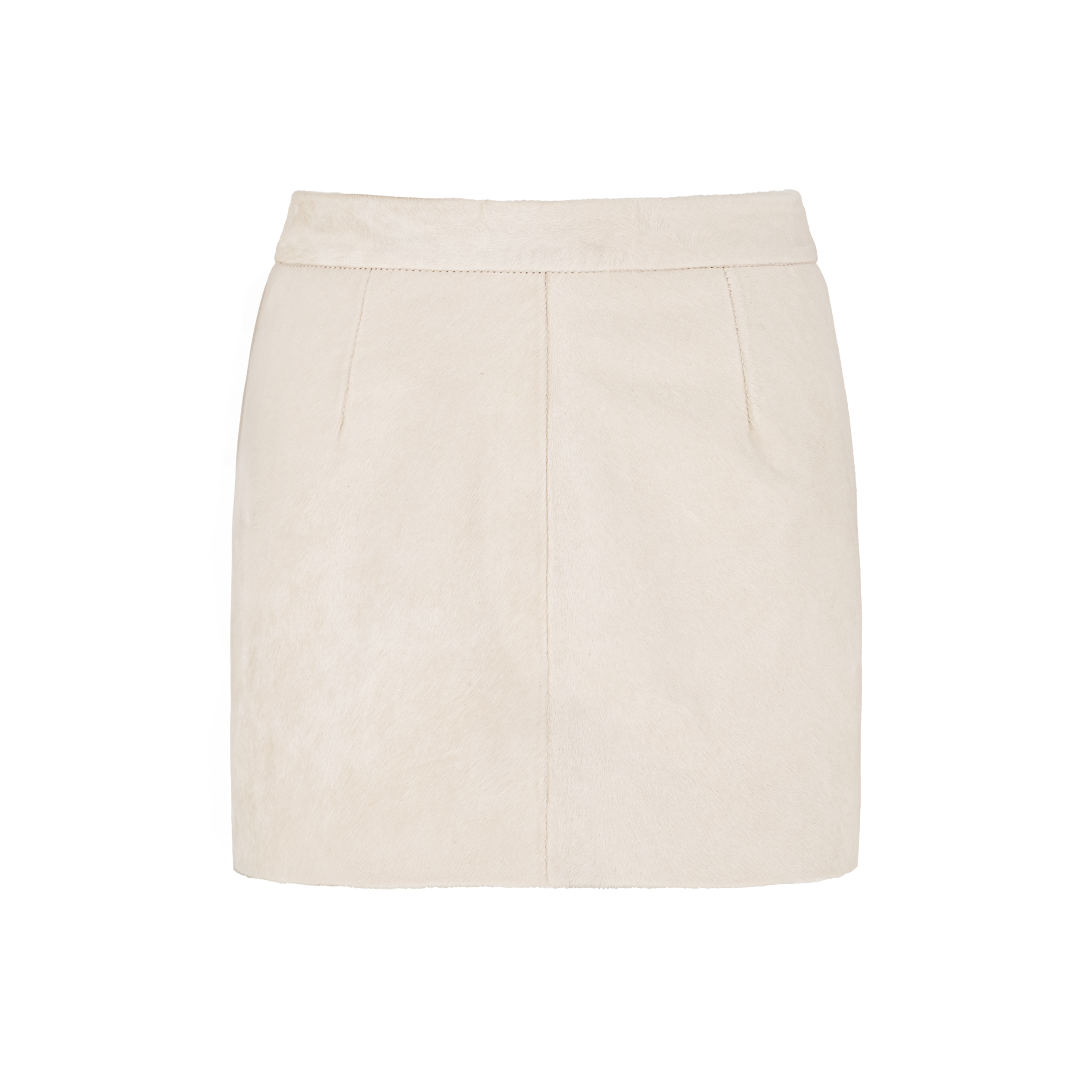 Pony Hair High-Waist Mini Skirt