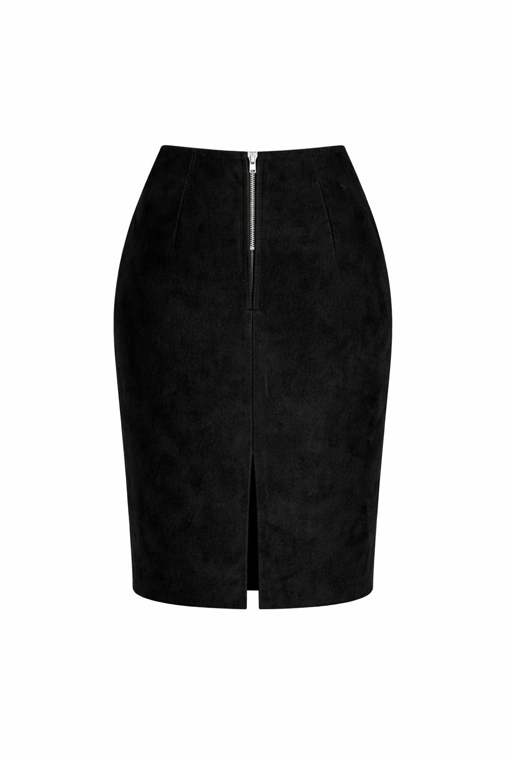 Suede Pencil Skirt