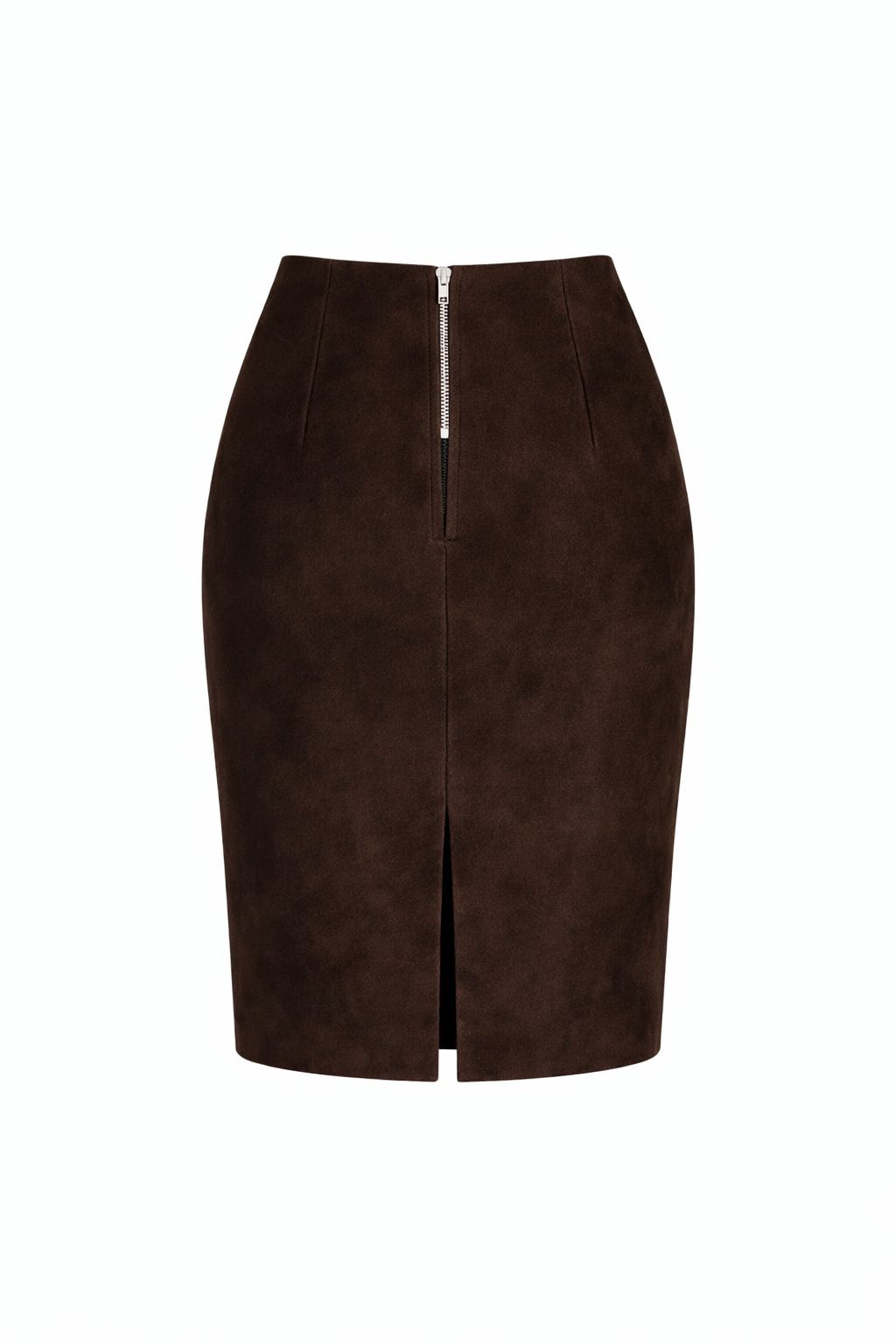 Suede Pencil Skirt