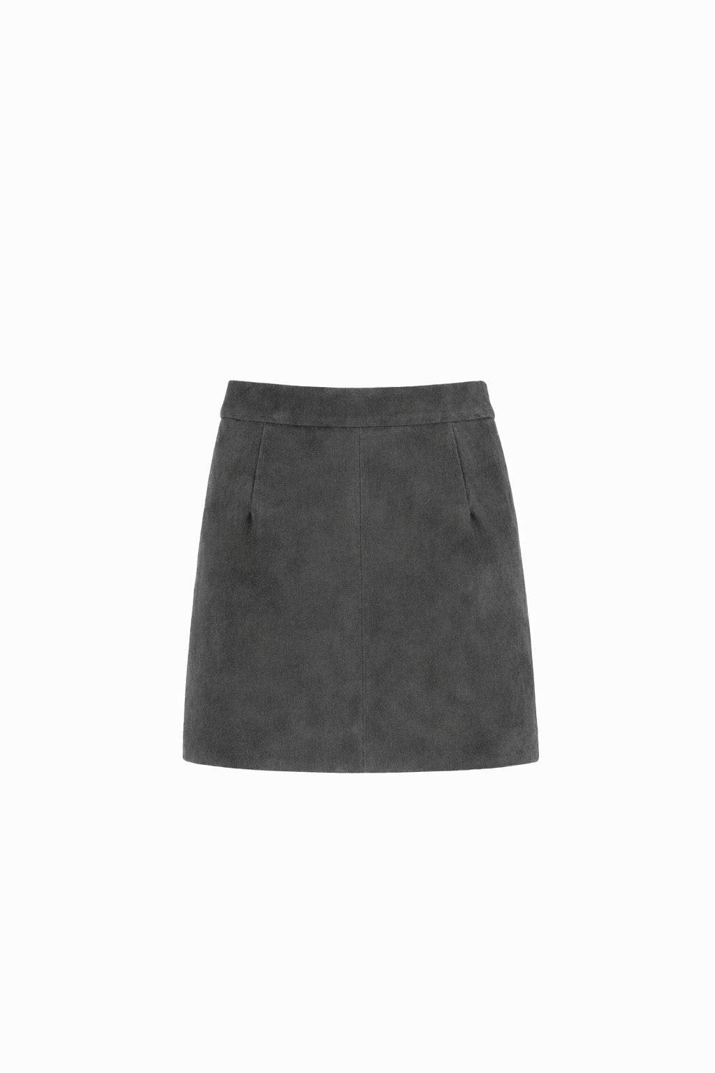 Suede High-Waist Mini Skirt