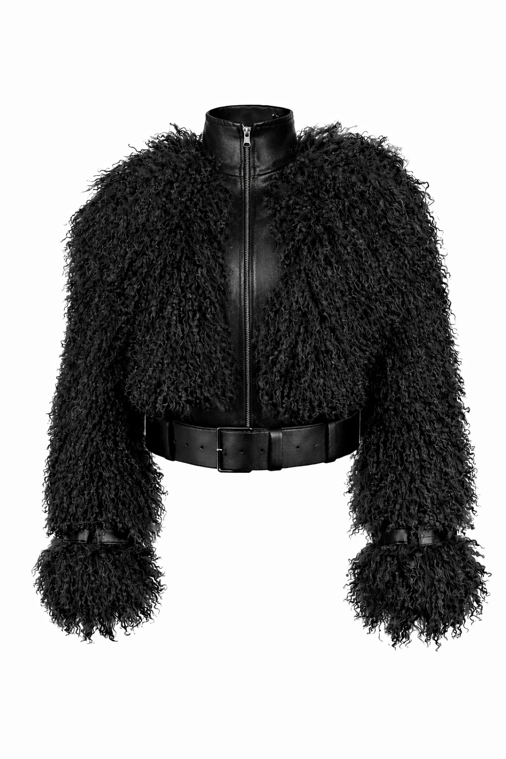Mongolian Fur & Leather Jacket