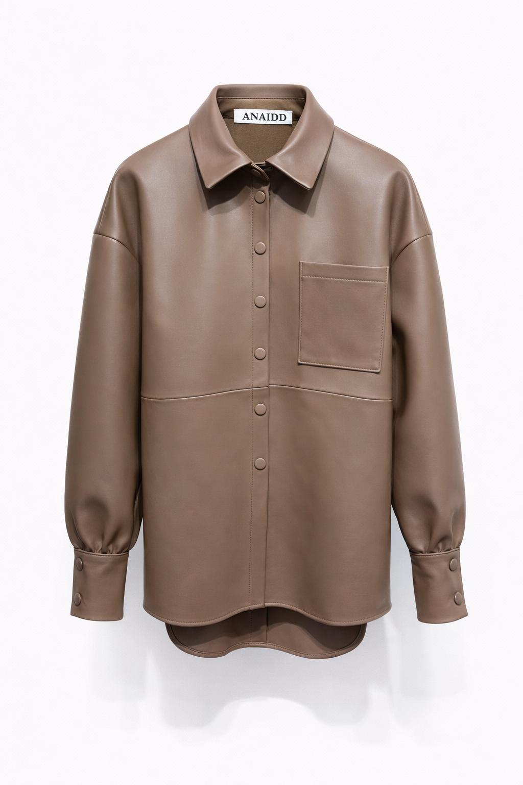 Leather Overshirt