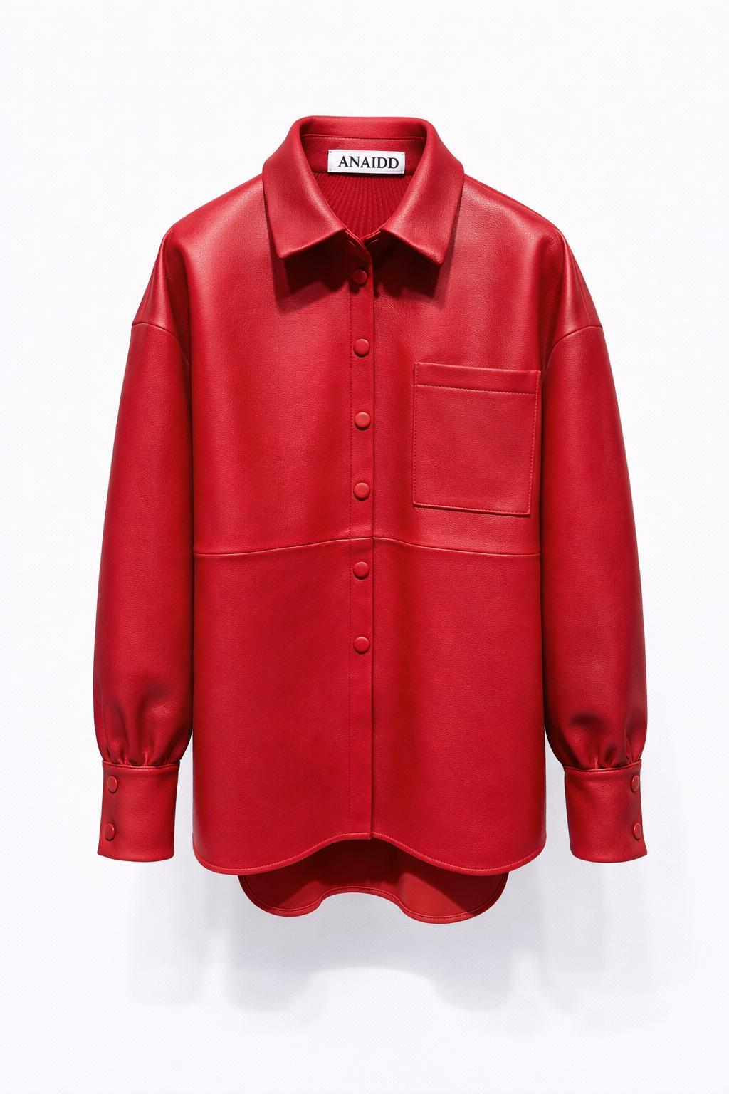 Leather Overshirt